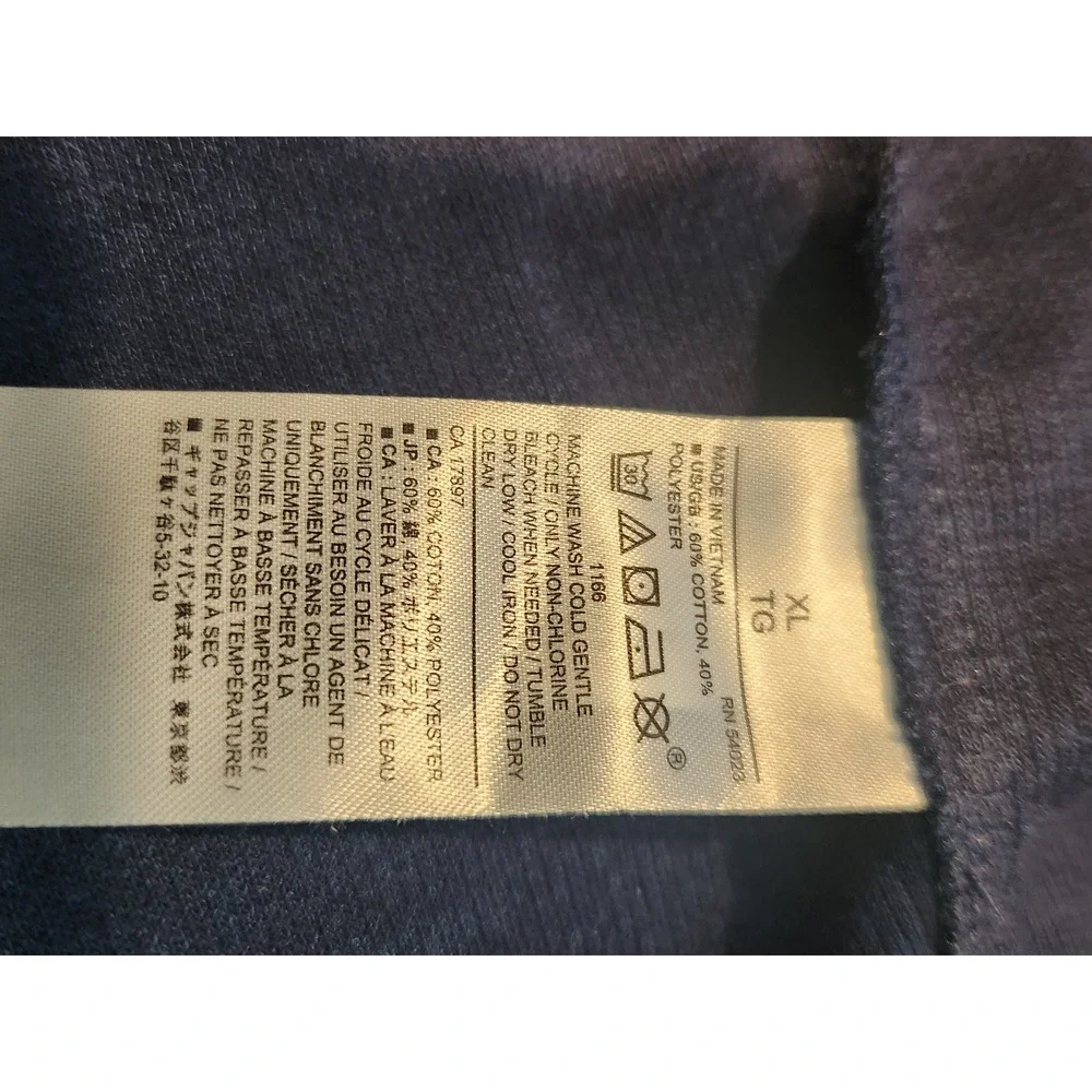 Banana Republic Mens XL Blue Long Sleeve Crew Neck Cotton Blend Knit Shirt